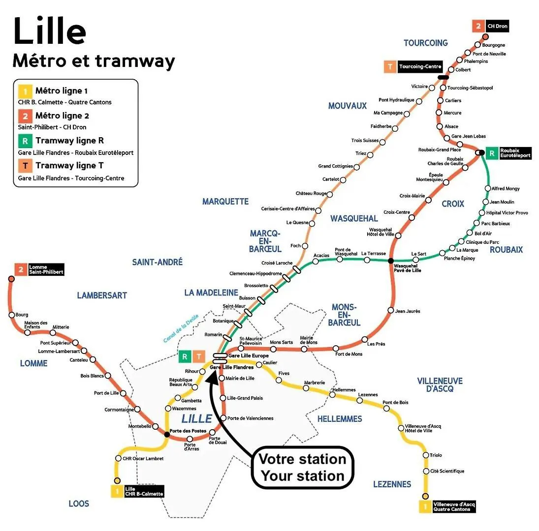 Apartment Lille Centre: 2Bed 2Bath Apartment!